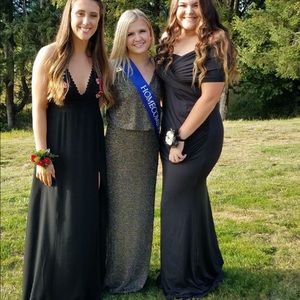 Calvin Klein glitter gown